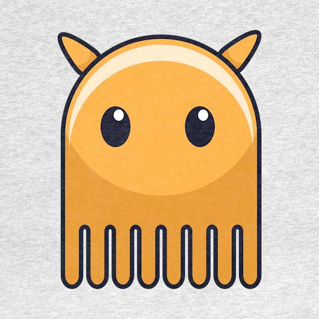 Cute Round Yellow Dumbo Octopus by Sinn